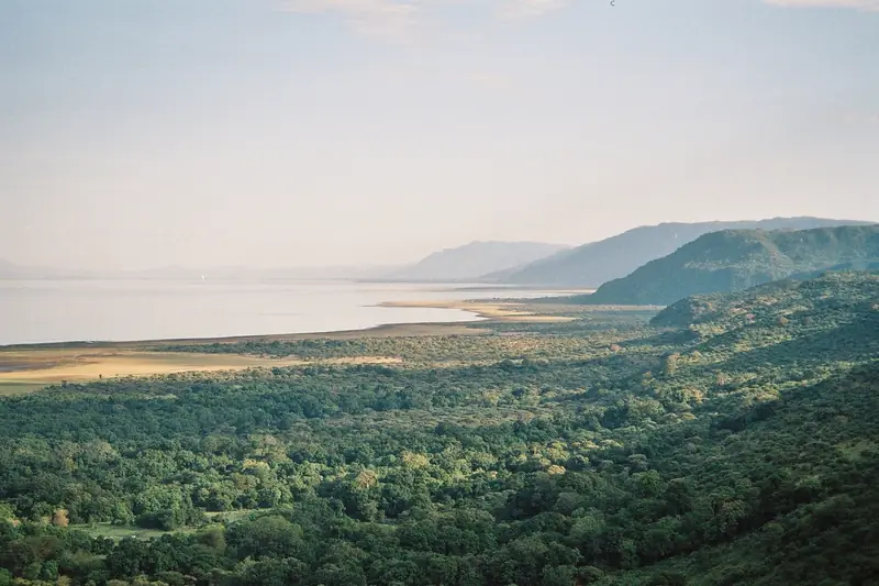 Lake Manyara seen from the Rift Valley escarpment